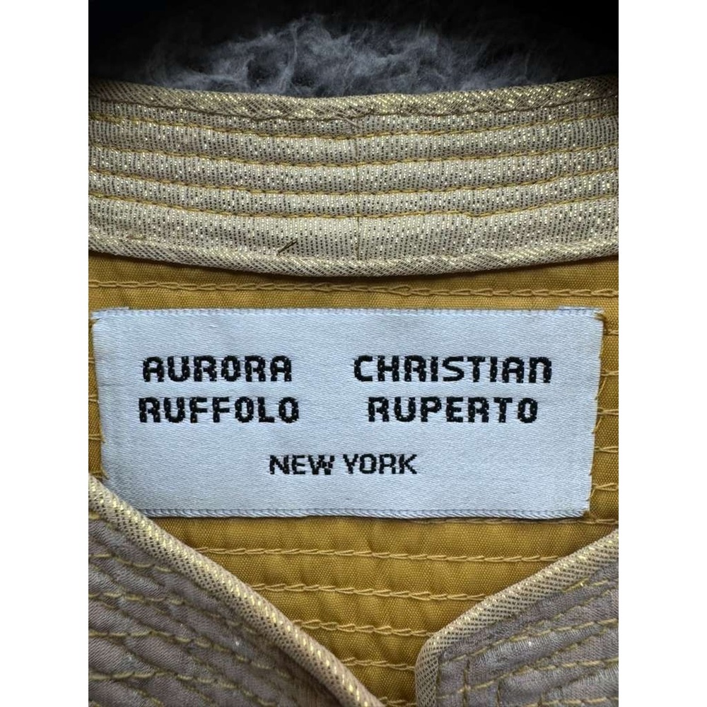 Aurora Ruffolo Christian Ruperto New York Floral Embroidered Cardigan Womens M/L - Picture 6 of 10